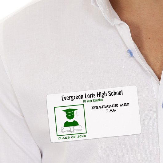 Wiedersehen/Abschluss-Grüne Aufkleber