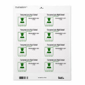 Wiedersehen/Abschluss-Grüne Aufkleber (Vorne)