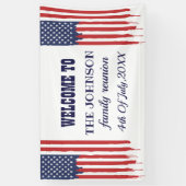 Wiedersehen American Flag Banner (Vertikal)