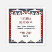 Wiedersehen American Flag Bunting 4. Juli Crew Serviette (Vorderseite)