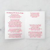 Wiedersehen an der Rainbow Bridge Gedicht-Faltkart Karte (Innenseite)