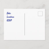 Wiedersehen Ankündigung B der Einladung Postkarte (Rückseite)