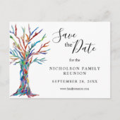 Wiedersehen Ankündigung Datum freihalten Postkarte (Vorderseite)