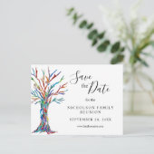 Wiedersehen Ankündigung Datum freihalten Postkarte (Stehend Vorderseite)