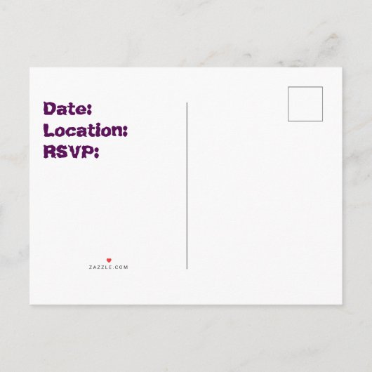 Wiedersehen Ankündigung der Familie Farblicher Bri (Rückseite)