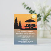 Wiedersehen-Ankündigung der Familie Postkarte (Stehend Vorderseite)