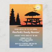 Wiedersehen-Ankündigung der Familie Postkarte (Vorderseite)