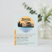 Wiedersehen-Ankündigung der Familie Postkarte (Stehend Vorderseite)