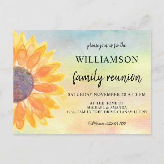 Wiedersehen Ankündigungspostkarte (Vorderseite)