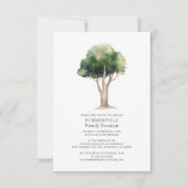 Wiedersehen Annual Get Together Watercolor Tree Einladung (Vorderseite)