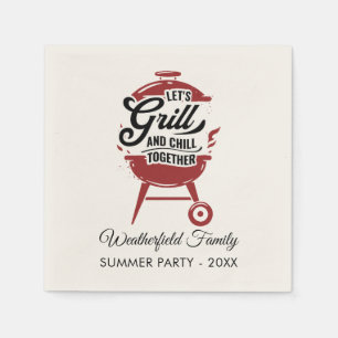 Wiedersehen Annual GRILLEN Summer Partys Custom Serviette
