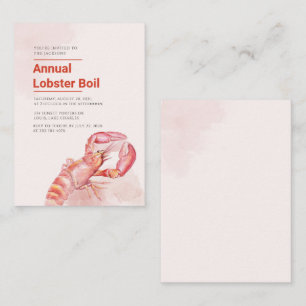 Wiedersehen Annual Lobster Boil Budget Laden Mitteilungskarte