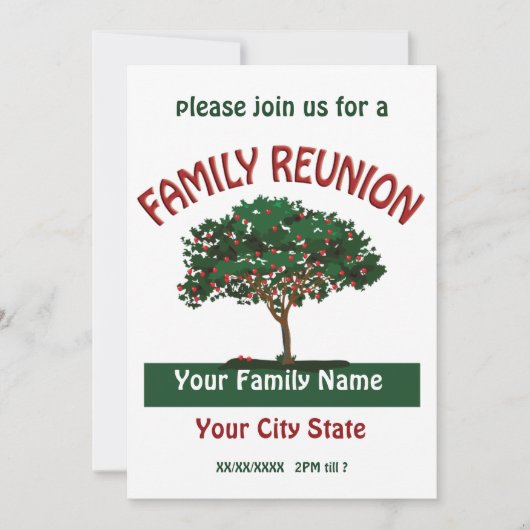 Wiedersehen Apple Tree-Einladung Einladung (Vorderseite)