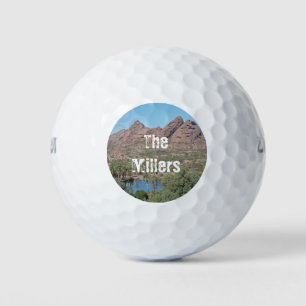 Wiedersehen Arizona Landschaft Foto Keepake Golfball