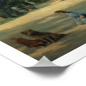 Wiedersehen auf der Terrasse von Meric, 1867 Poster (Ecke)