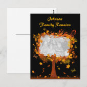 Wiedersehen Autumn Tree Foto Frame Postkarte (Vorne/Hinten)