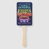 Wiedersehen Band Retro 70er Concept Logo Neon Fächer (Rückseite)