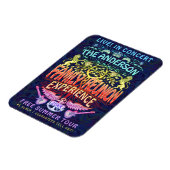 Wiedersehen Band Retro 70er Concept Logo Neon Magnet (Linke Seite)