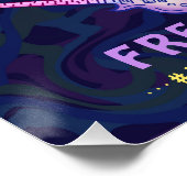 Wiedersehen Band Retro 70er Konzert Begrüßungsnebe Poster (Ecke)