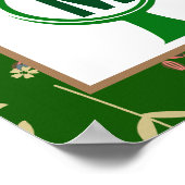 Wiedersehen-Banner der Monogram-Familie Poster (Ecke)