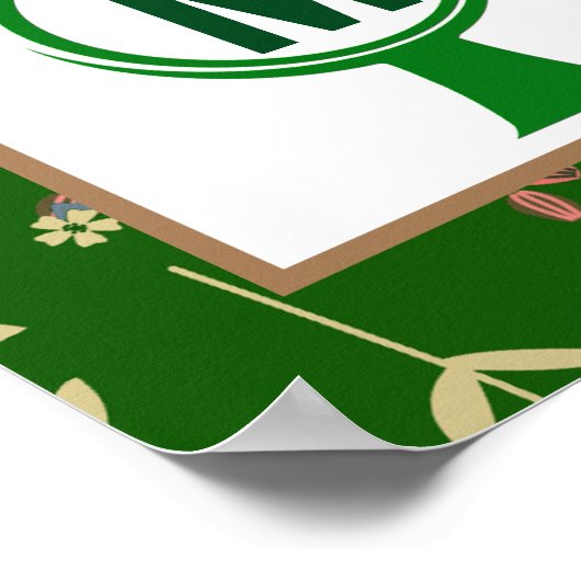 Wiedersehen-Banner der Monogram-Familie Poster (Ecke)