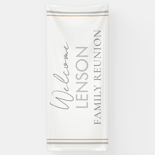 Wiedersehen-Banner der neutralen, trendy Family Banner (Vertikal)