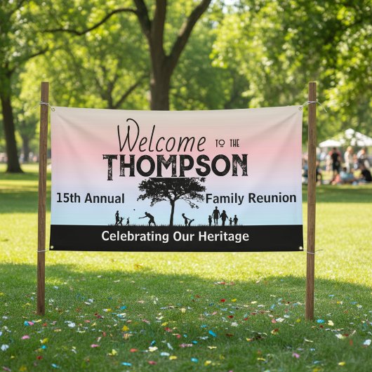 Wiedersehen-Banner der Pastelfamilie Banner