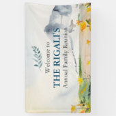 Wiedersehen-Banner für Mountain Theme Family Banner (Vertikal)