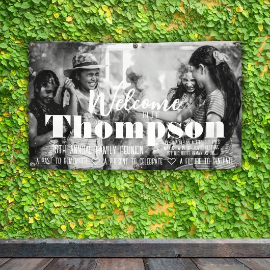 Wiedersehen-Banner für personalisierte Fotos Banner