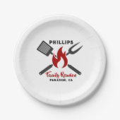 Wiedersehen Barbeque-Cookout Pappteller (Vorderseite)