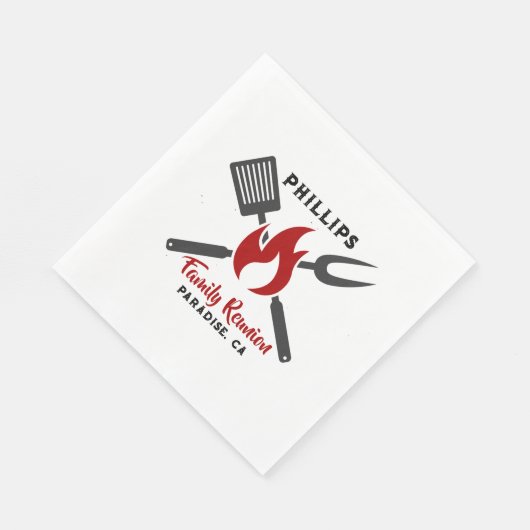 Wiedersehen Barbeque-Cookout Serviette (Ecke)