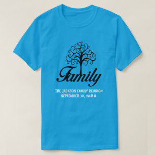 Wiedersehen-Baum der Familie individuell anpassbar T-Shirt