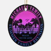 Wiedersehen Beach Cruise Sunset Vacation 60er Keramik Ornament (Links)