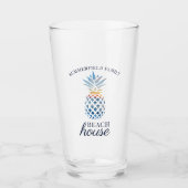 Wiedersehen Beach House Custom Glas (Vorderseite)