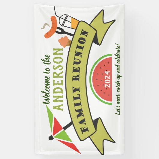 Wiedersehen-Begrüßungsbanner Banner (Vertikal)