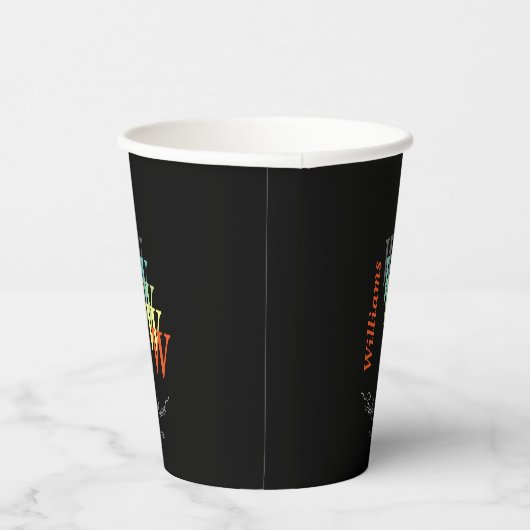 Wiedersehen Benutzerdefinierte Textfarbe Pappbecher (Rechts)