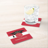 Wiedersehen! Benutzerdefinierte Wiedersehen-Unters Rechteckiger Pappuntersetzer (Vor Ort)