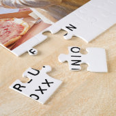 Wiedersehen-benutzerdefinierter Foto-Text Puzzle (Seite)