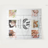 Wiedersehen benutzerdefiniertes Foto-Collage-Monog Wandteppich (Vorderseite (Horizontal))