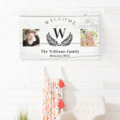 Wiedersehen-benutzerdefiniertes Foto-Monogramm-Beg Banner (Insitu)