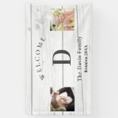 Wiedersehen-benutzerdefiniertes Foto-Monogramm-Beg Banner (Vertikal)