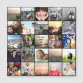 Wiedersehen bevorzugt FotoCollage Magnetkarte (Vorderseite)