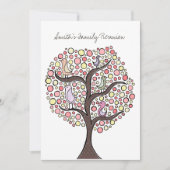 Wiedersehen Bird Tree Custom Einladung (Vorderseite)