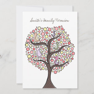 Wiedersehen Bird Tree Custom Einladung