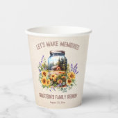 Wiedersehen Birthday Forest Cabin Pappbecher (Vorderseite)