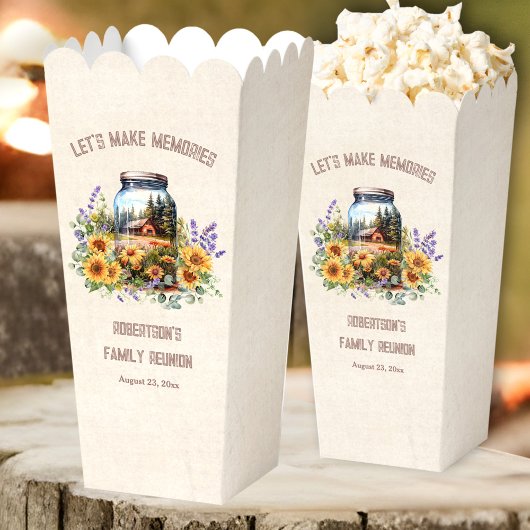 Wiedersehen Birthday Forest Cabin Popcorn Geschenkschachtel