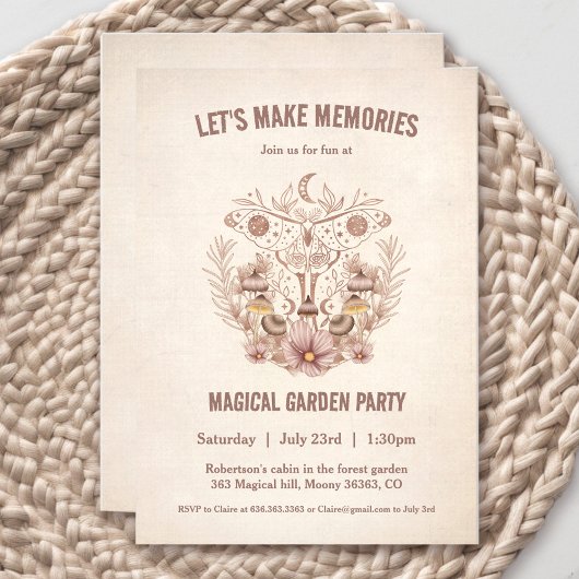 Wiedersehen Birthday Magical Celestial Party Einladung