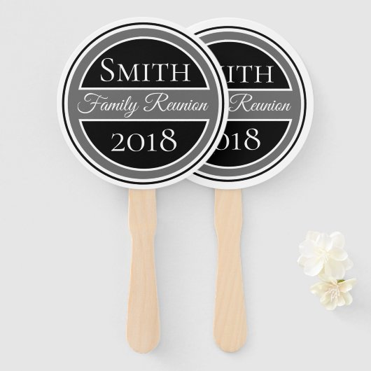 Wiedersehen Black Abzeichen Fächer (Vorne und Hinten)