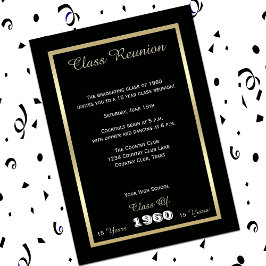Wiedersehen Black und Gold in der High School Einladung