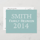 Wiedersehen Blue Background Einladungspostkarte (Vorne/Hinten)